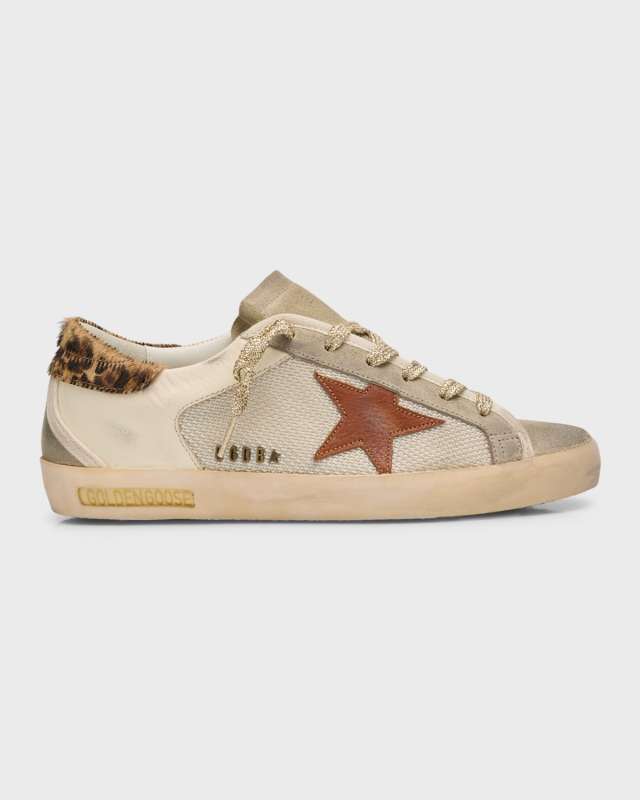Superstar Leather Net Low-Top Sneakers
